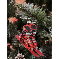 Новогодняя игрушка Красные лыжи