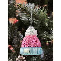 Новогодняя игрушка Шапочка с помпоном