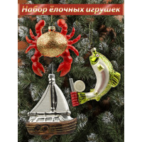 Новогодние игрушки На рыбалке